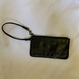 Coach patent leather Wristlet